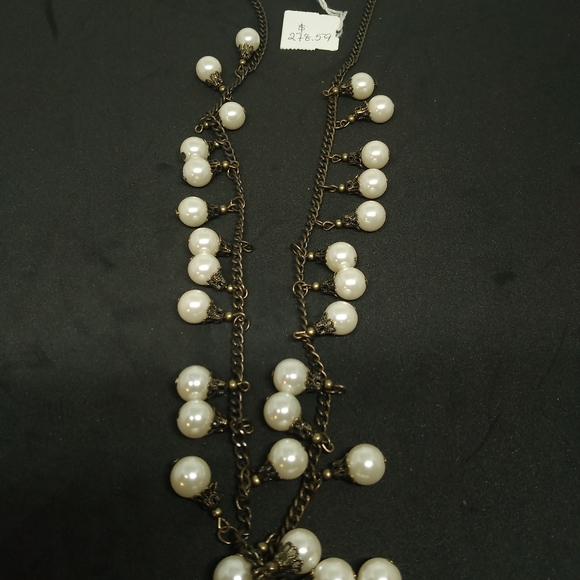 VICTORIAN PEARL STYLE NECKLACE - Picture 3 of 4